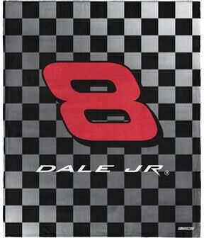 Northwest NASCAR Dale Earnhardt Jr Graded Checks Silk Touch Throw Blanket