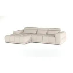 Ecksofa Panama Stoff Pearl