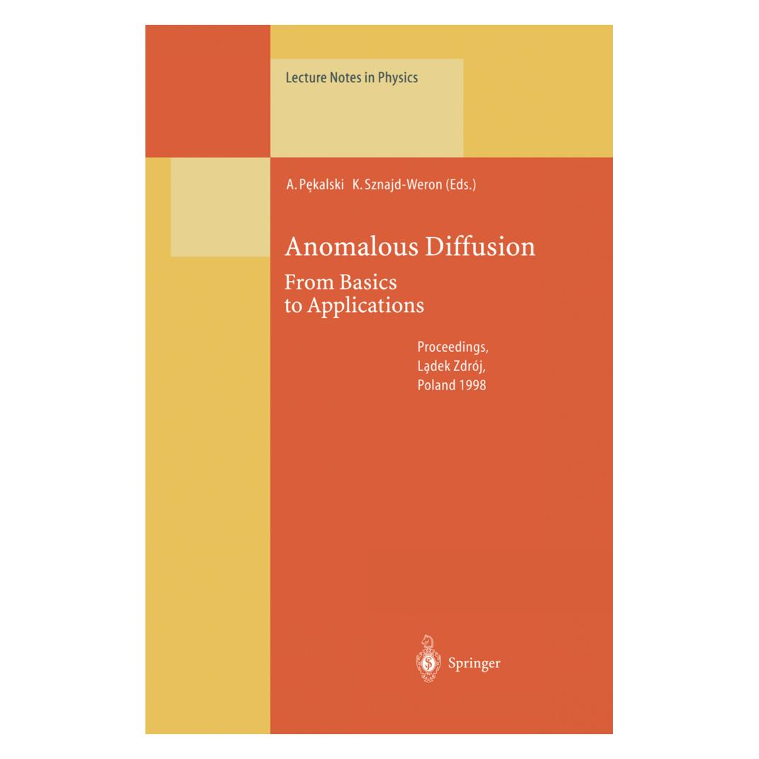 Springer Anomalous Diffusion (Englisch, Softcover, Andrzej Pekalski, Katarzyna Sznajd-Weron) (55539147)