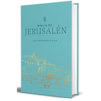 Biblia Católica Biblia de Jerusalén Latinoamericana, Tapa Dura, Tela Azul Turquesa, Edición de Regalo / Spanish Jerusalem Bible, Latin American