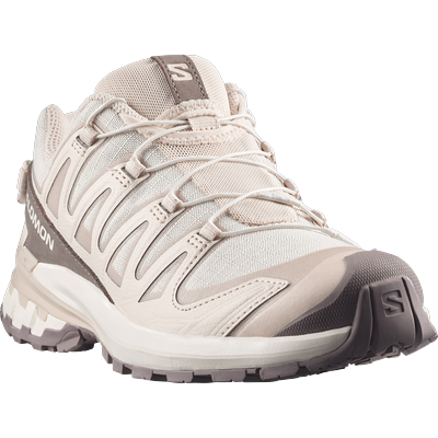 Trailrunningschuh SALOMON "XA PRO 3D V9 LIFELONG", Damen, Gr. 41, beige (tapioca, tapioca, iron), Leder, Synthetik, Schuhe, für mehr Grip