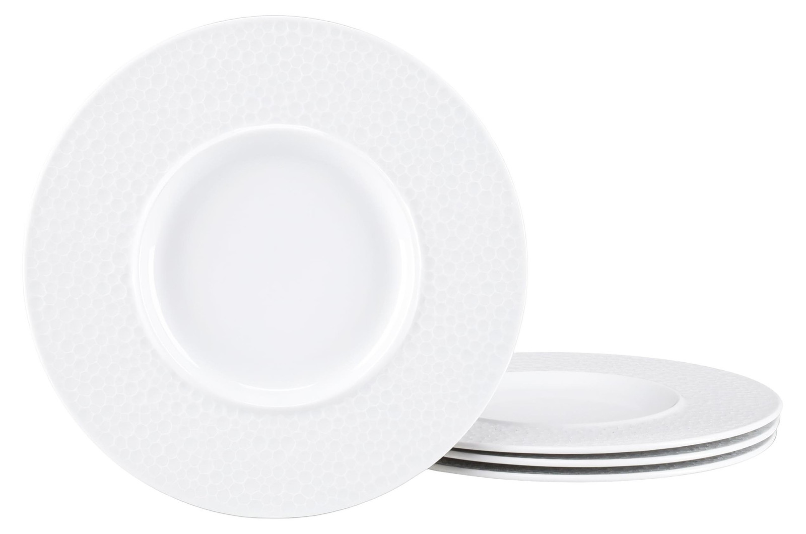 Dripio Set van 4 porseleinen gourmetborden, diameter: 30 cm