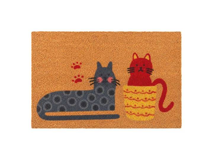 Relaxdays Kokos Fußmatte Tiere 60x40 cm