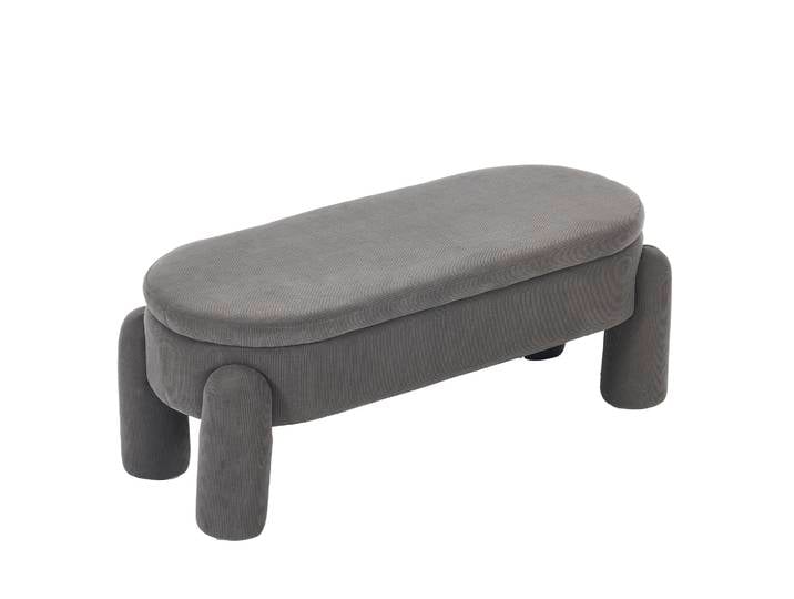 Banc de rangement moderne et élégant, banc de chevet pour chambre à coucher, banc de rentrée pour changer de chaussures, banc de dressing avec espace de rangement PINGGO