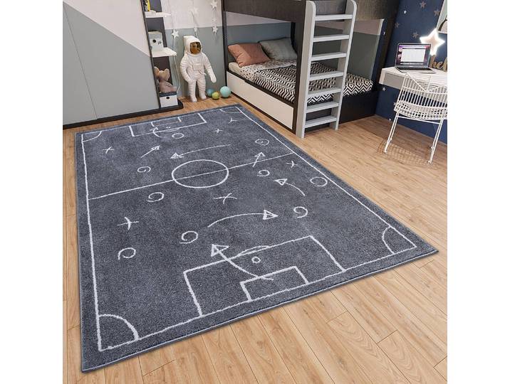 Tapis enfant Gameplan 120 x 170cm Gris