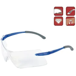 Cofra UV-Schutzbrille weiche Rutschfeste Bügel farblos