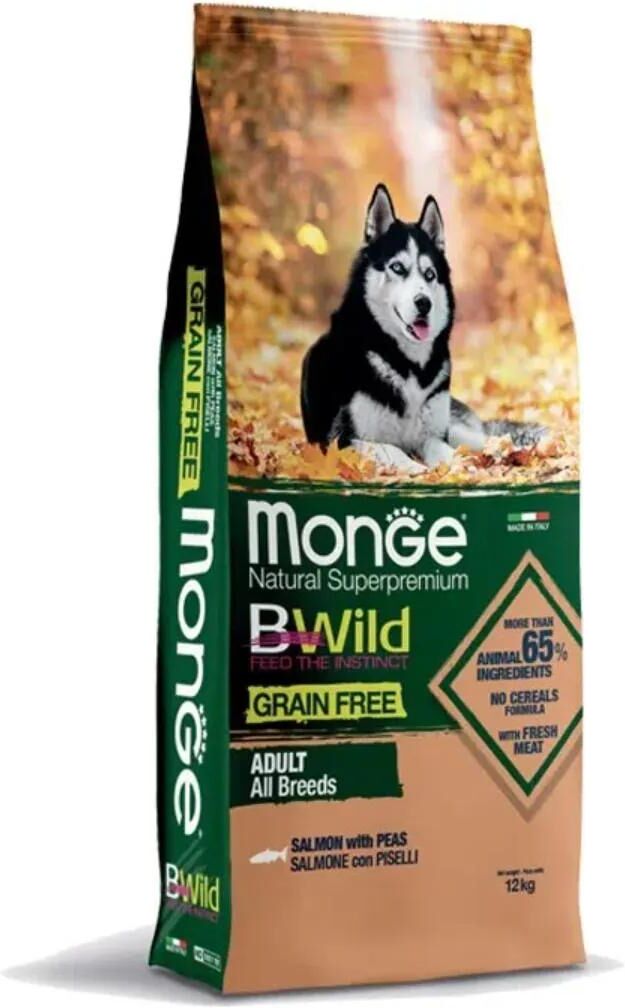 Kit Risparmio 2x12KG Monge Natural Superpremium BWild Adult Salmone 2X12KG