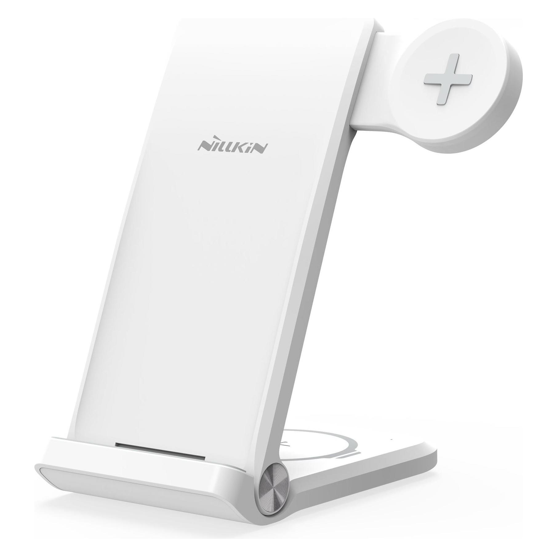 Nillkin PowerTrio 3v1 Bezdrátová NabíjeÄka pro Samsung Watch White (15 W) (6902048249905)