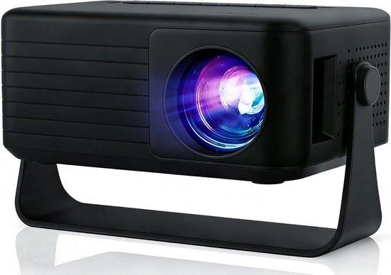 AKIYO Mini Projector Draagbare Beamer met 360 Graden Rotatie en 15.000 Lumen - Zwart