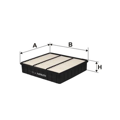 FILTRON Luftfilter AP 172 Filtereinsatz 44mm für MITSUBISHI PROTON
