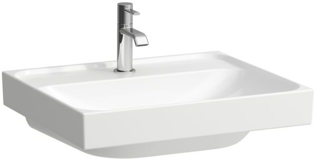 Laufen Meda Aufsatzwaschtisch H8161120001111 55x46cm, ohne Überlauf, 1 Hahnloch pro Becken, weiß