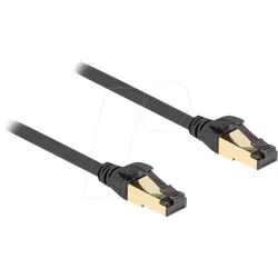DELOCK 80247 - Patchkabel S/FTP, Cat.7 Rohkabel, 0,5 m, schwarz, Industrie / Ou