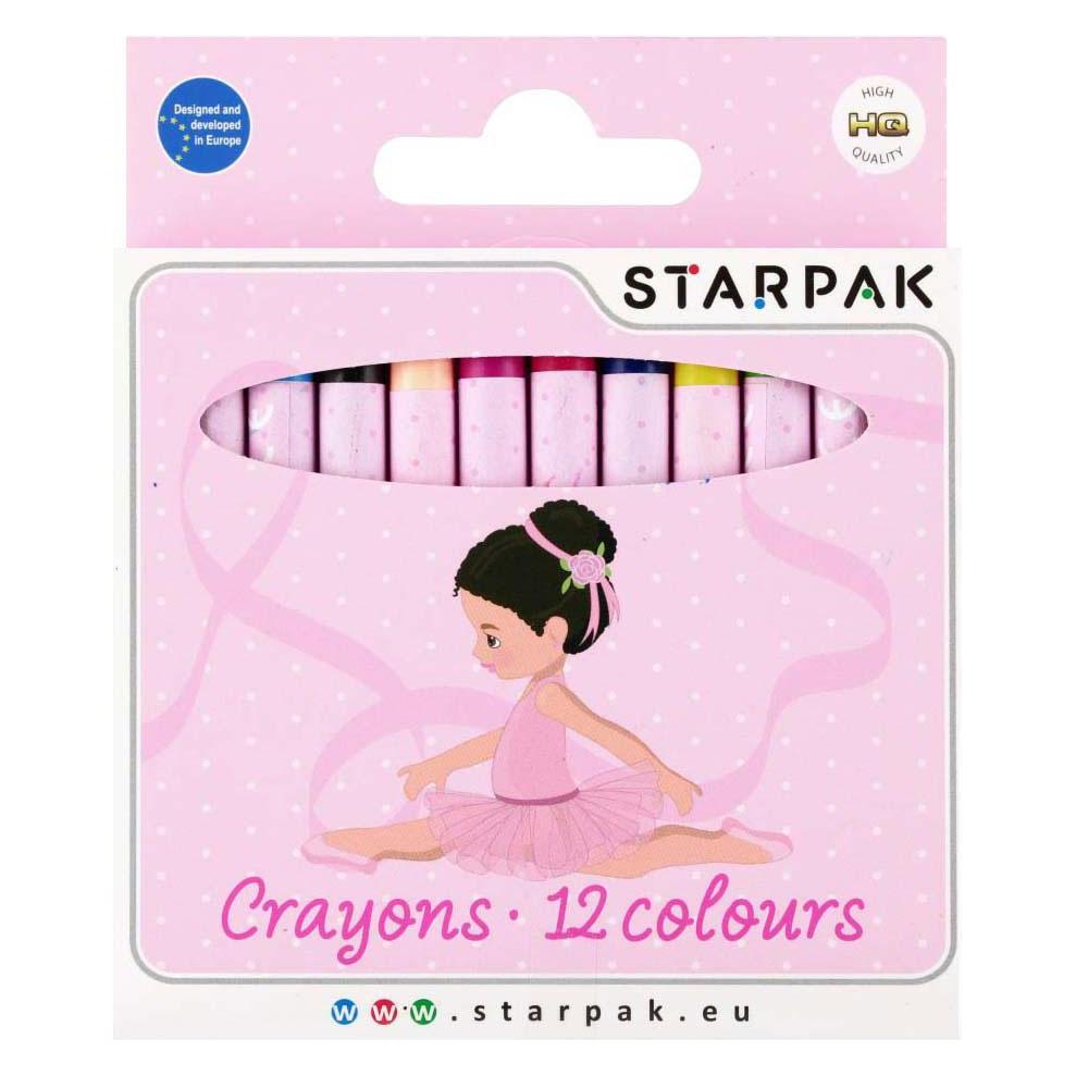 Starpak Wachsmalstifte 12 Farben Ballerina (12x) (47597479)