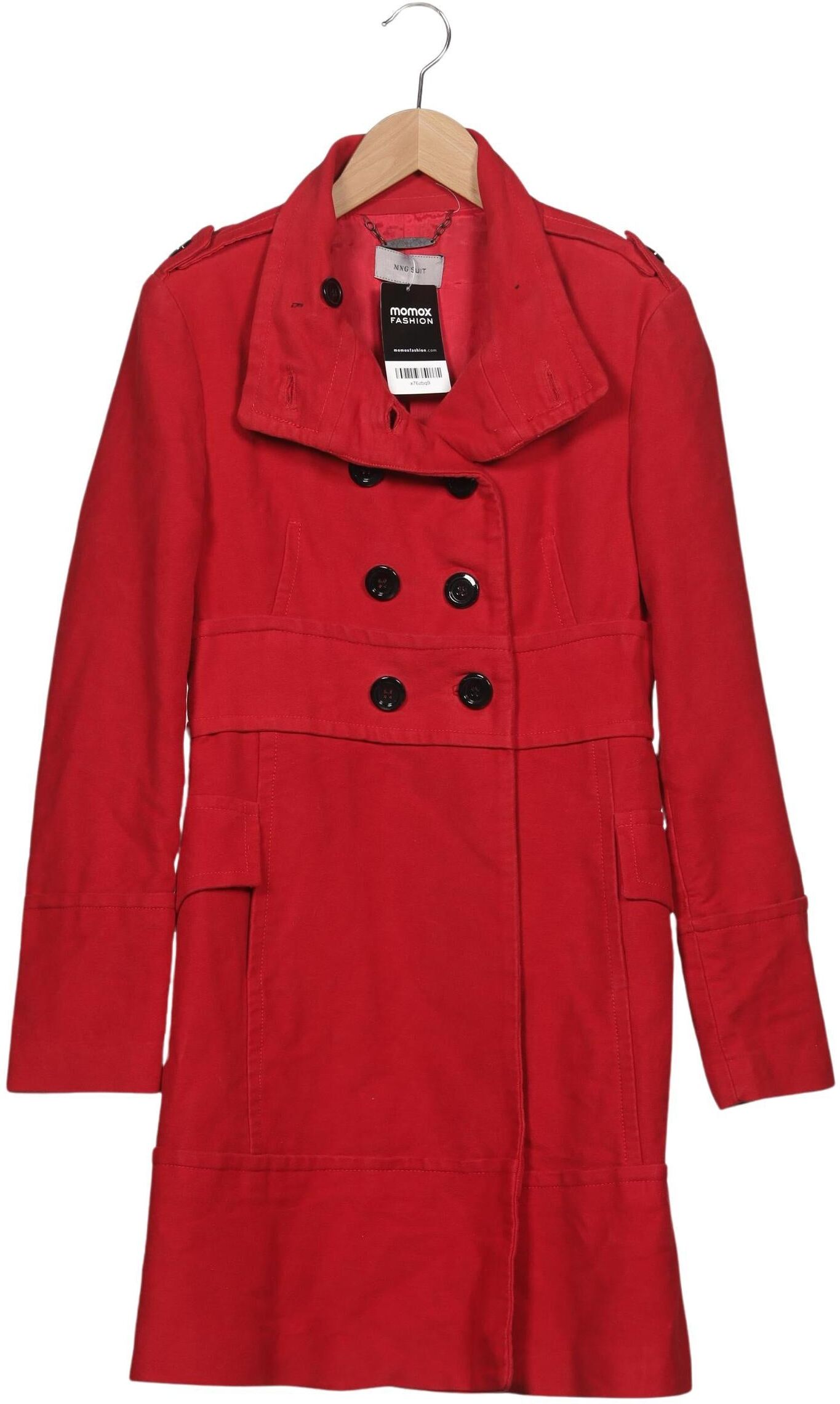 Mango Damen Mantel, Rot, Gr. M, Baumwolle / Viskose - Second Hand