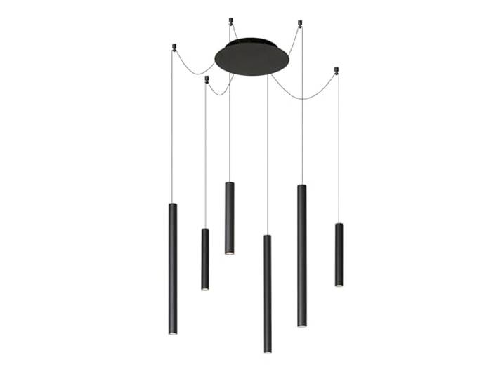 Lucide 74403/06/30 Suspension\, Aluminium\, 24 W\, Noir