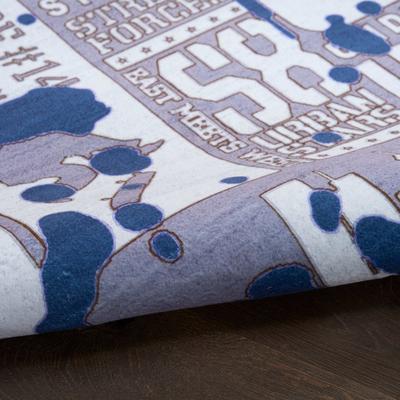 Nourison Imagination Indoor only Blue Skateboard Graphic Area Rug