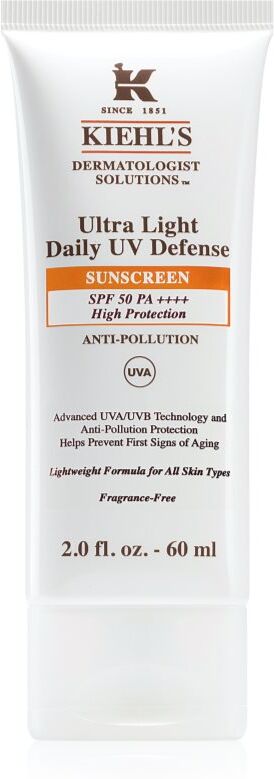 Kiehl's Ultra Light Daily UV Defense fluide protecteur ultra léger pour tous types de peau, y compris peau sensible SPF 50+ 60 ml