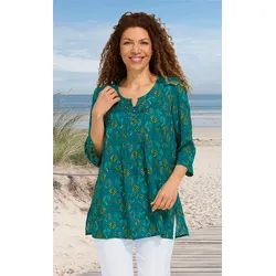 Modal-Tunika in Druck türkis in Größe 42 von DW-Shop, Türkis, 42