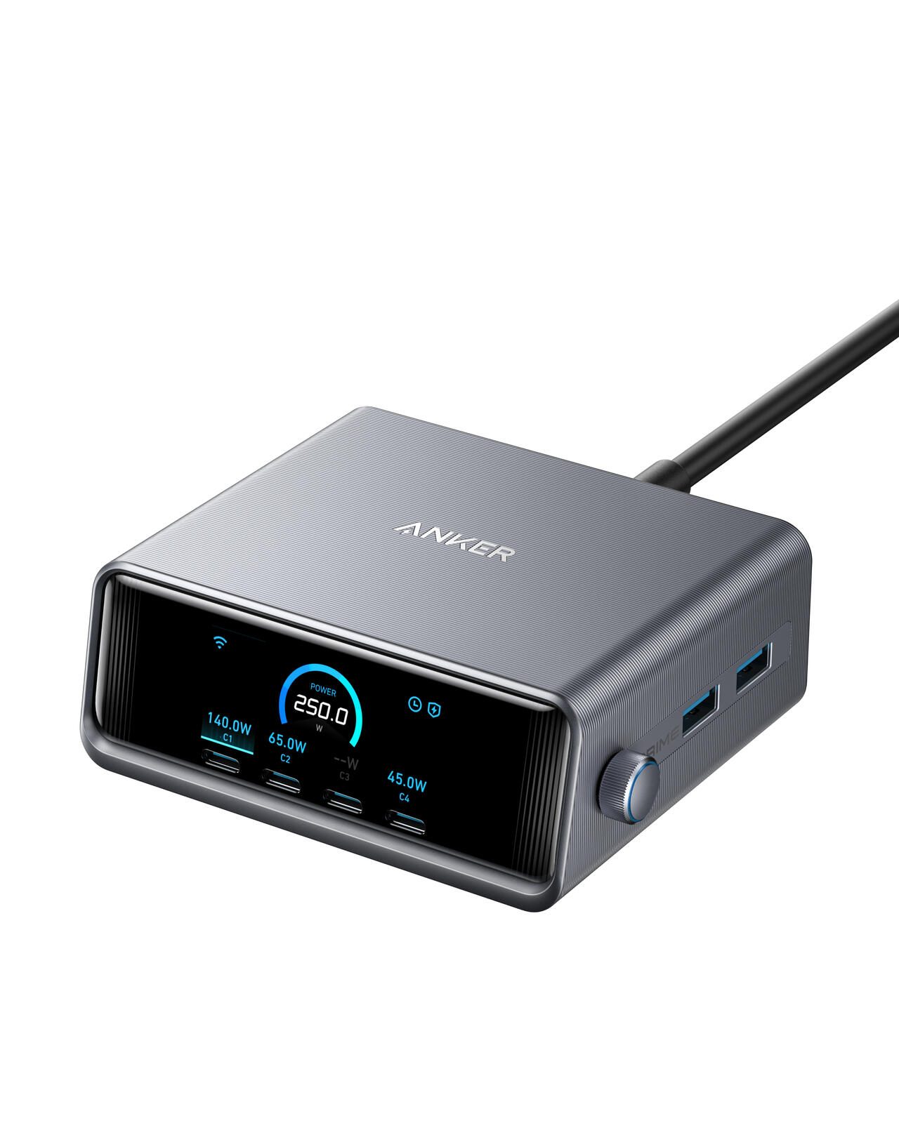 Anker Prime Ladegerät 250W, 4x USB-C, 2x USB-A -Weiß A2345341