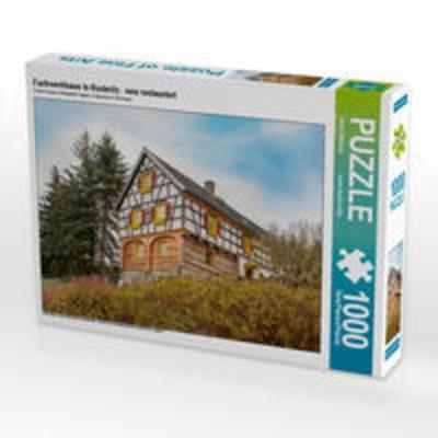 CALVENDO Puzzle Fachwerkhaus in Ruderitz - neu restauriert | 1000 Teile Lege-Größe 64x48cm Foto-Puzzle für glückliche Stunden