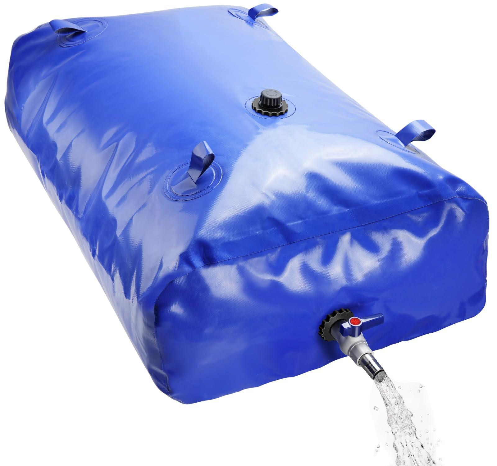 Inklapbare waterzak voor kruiwagen, 240 liter, duurzaam PVC, voor buitengebruik