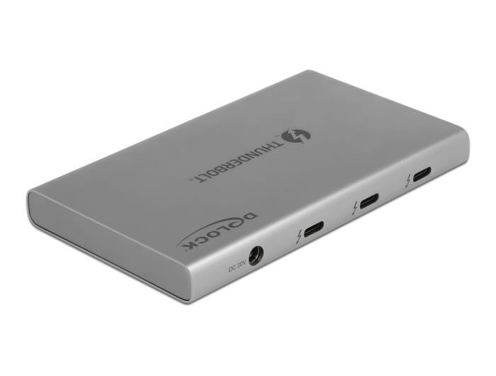 Delock Thunderbolt 4 Hub 3 Port mit zusätzlichem SuperSpeed USB 10 Gbps 8K