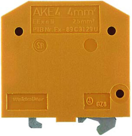 Weidmüller borne de terre AKE 4 (0454276)