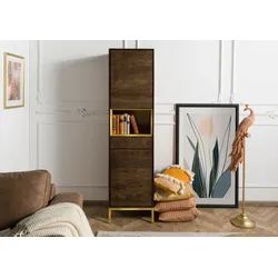 Highboard Mango 45x45x175 braun geölt CHICAGO #110