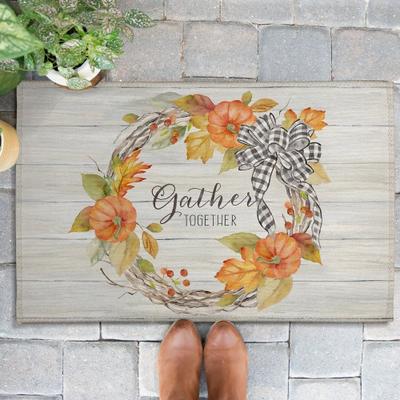 Laural Home Gather Together Outdoor Door Mat