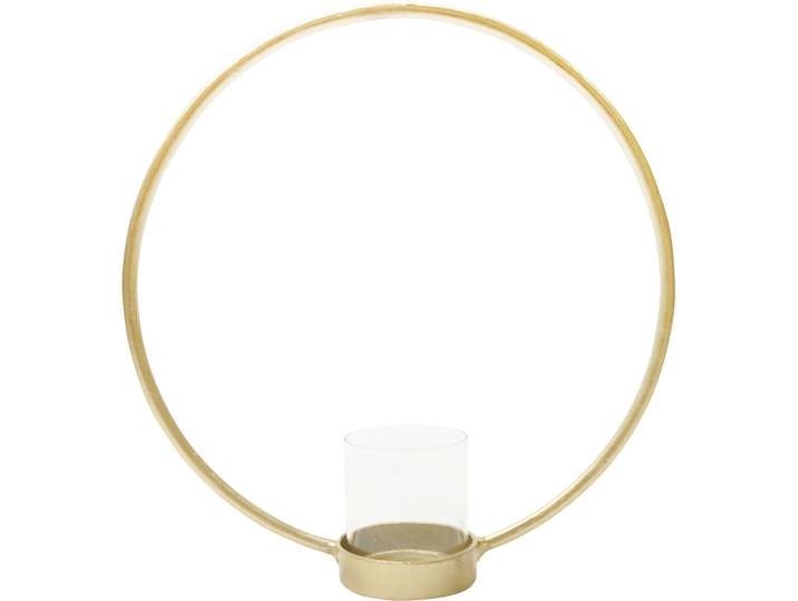Kerzenständer Rubina - Farbe: gold - Material: Metall/Glas - 167