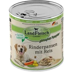 Landfleisch Rinderpansen mit Reis & Gartengemüse | 6x 800g