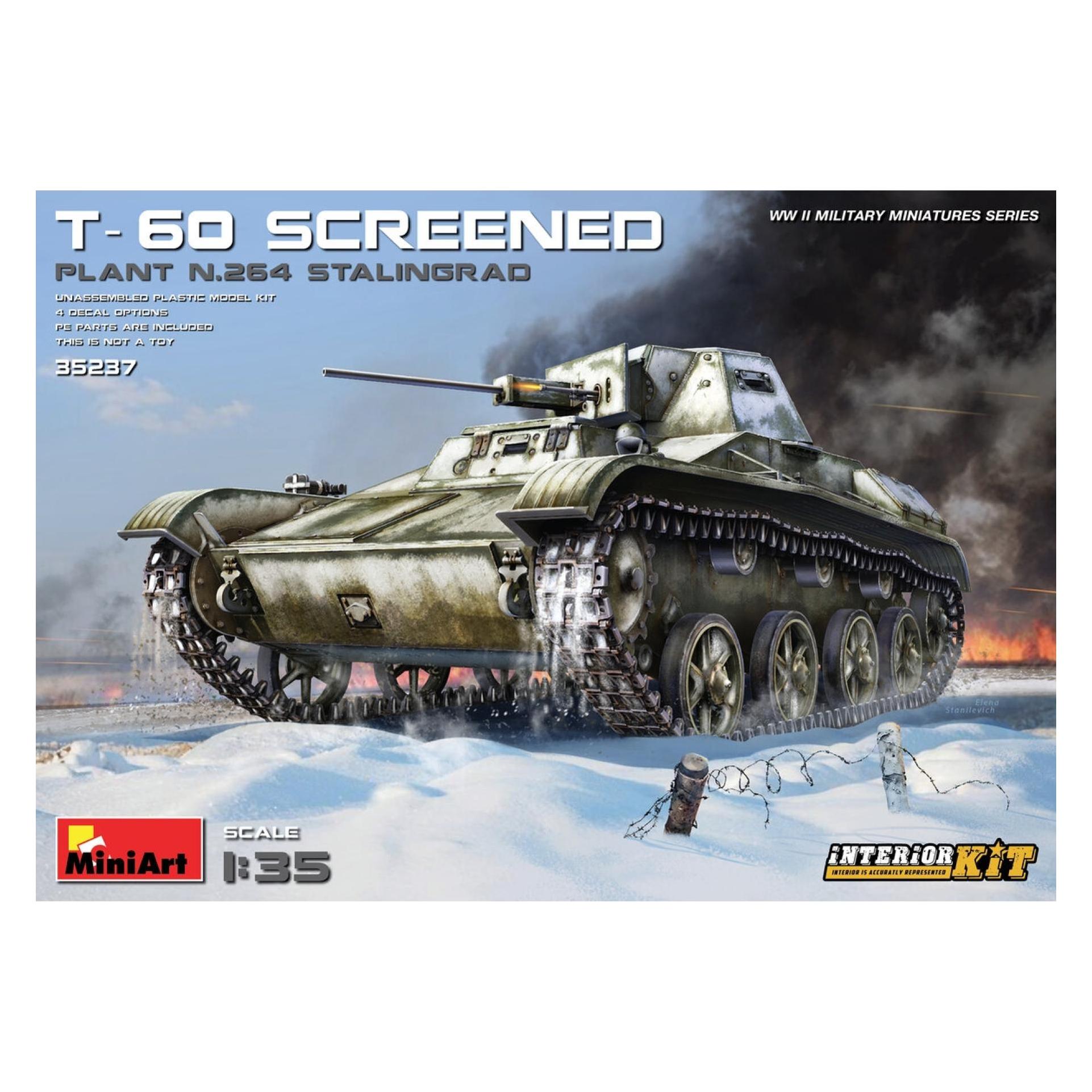 Mini art T-60 Screened (Plant No.264,Stalingrad) Interior Kit (35237)