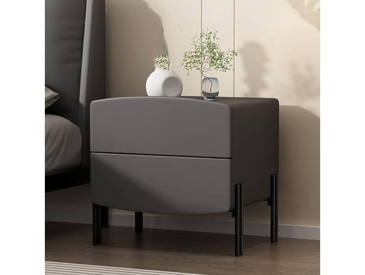ZXDGsdrdtW Nachttisch, Schlafzimmer-Bettständer mit Schubladen, Moderne Beistelltische(Grey,35x40x47cm)