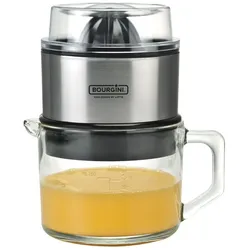 Bourgini Classic Lotte Juicer Deluxe, Entsafter, Transparent, Silber