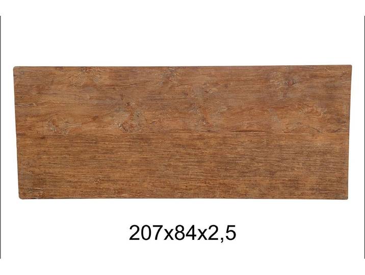 Tischhelden Tischplatte Teakholzplatte Antik 207x84