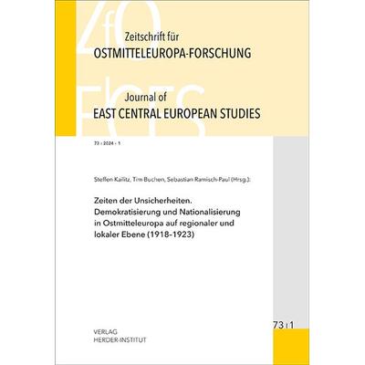 Zeitschrift für Ostmitteleuropa-Forschung (ZfO) 73/1 / Journal of East Central European Studies (JECES) 73/1, Taschenbuch von , Verlag