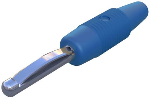 Hirschmann Test & Measurement VON 20 Bananenstecker Stecker, gerade Stift-Ø: 4mm Blau