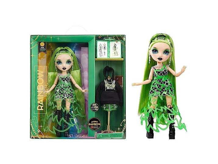 Rainbow High Fantastic Fashion Puppe - Jade Hunter - Grüne Modepuppe und Spielset mit 2 Outfits & Mode-Accessories - Für Sammler und Kinder von 4-12 Jahren