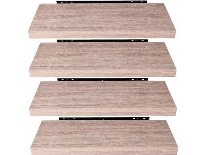 EUGAD 4 pièces Étagère Murale étagères suspendues en Bois 80x22 9x3 8cm Sonoma Chêne