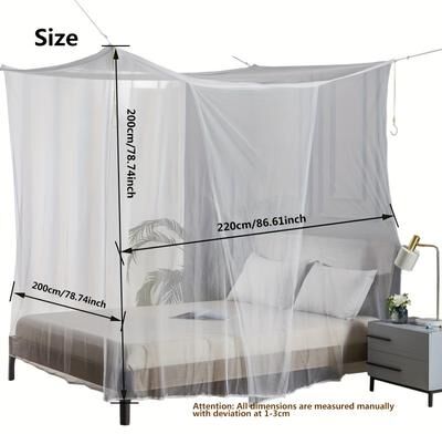 The Handy Homestead Large White Camping Mosquito Net For Bed Hammock Tent And Outdoor Travel 220x200cm