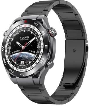 Everyday Crate Huawei Watch 4 4 Pro Titanium Watch Band 22mm Flat Buckle Metal Replacement Strap black
