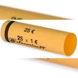 Münzhülsen 1 Euro - Securina24® (1 Euro - 300 Stück)