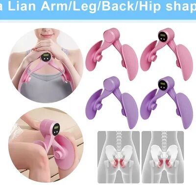 Healfit Counter Hip And Inner Thigh Kegel Exerciser, Pelvic Floor Muscle Trainer With Counter, Exercise Equipment For Leg Arm Sculpting pink No Counter