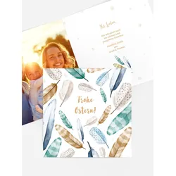 Osterkarten selbst gestalten mit Spruch und Fotos im Onlinedesigner bei Meine-Kartenmanufaktur.de