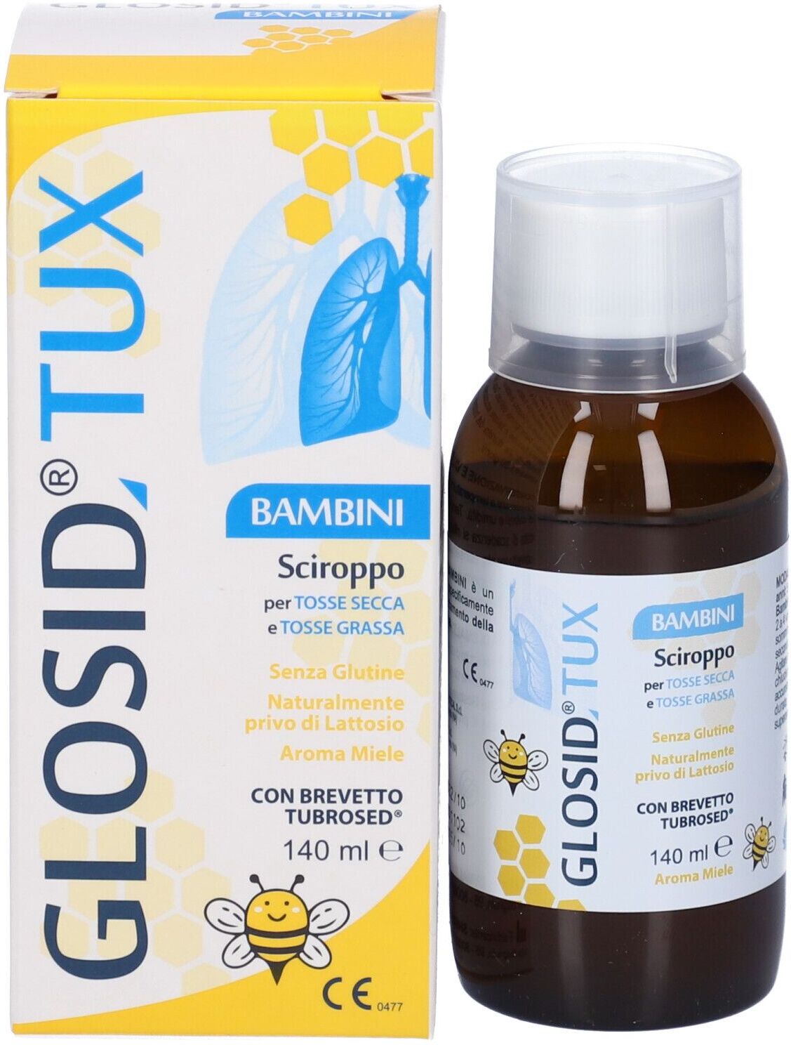 DYMALIFE PHARMACEUTICAL Srl Glosid Tux Bambini Sciroppo, 140 ml
