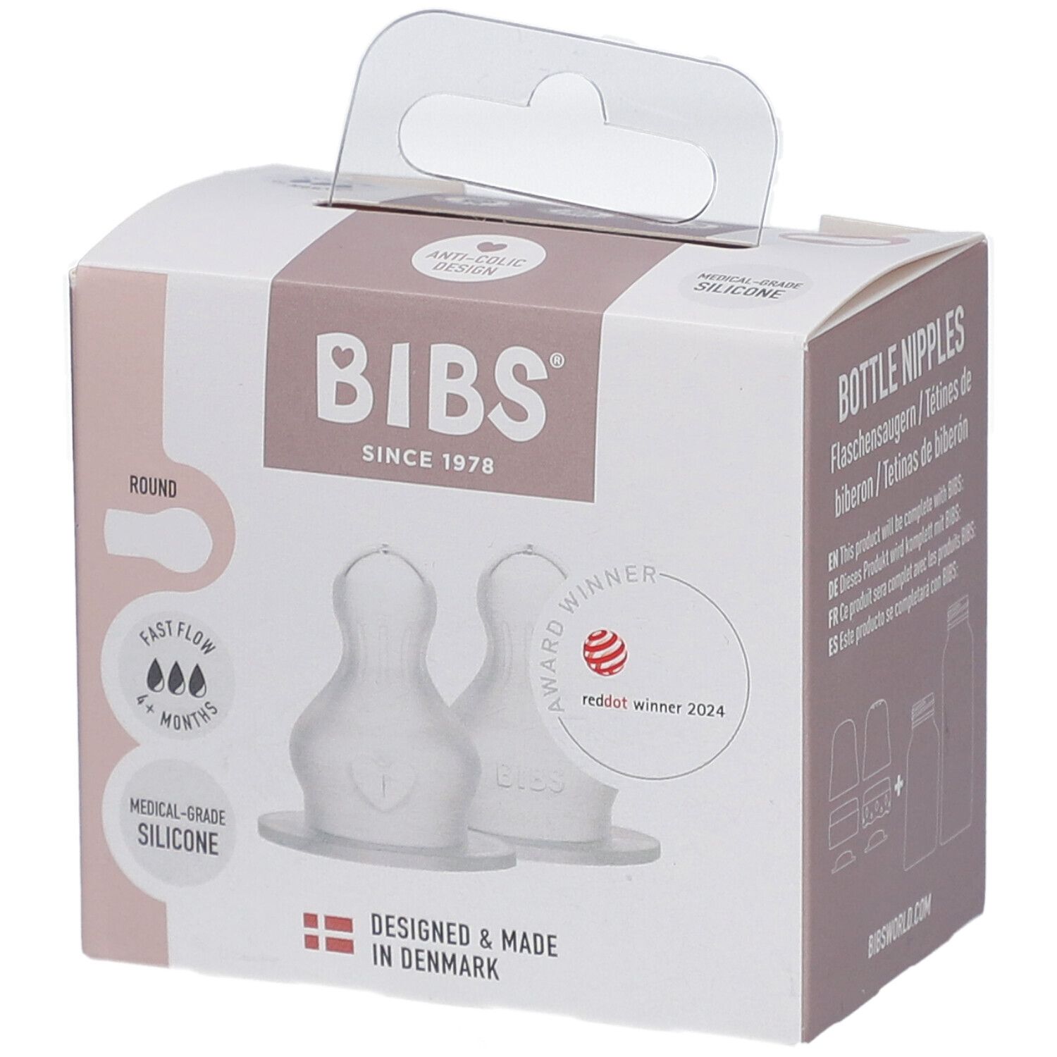Bibs Zuigfles Spenen Siliconen Duopack Fast 2st 2 St Sauger