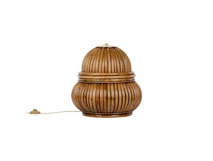 GUBI Designer Tischlampe Bohemian 72, Holz hell, für Wohn- / Esszimmer, Holz, Design