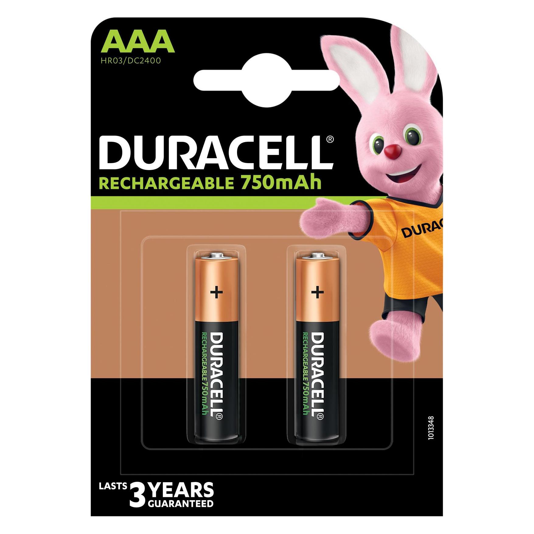 Duracell Wiederaufladbar Plus Ministilo AAA B2 2pcs (2 Stk., AAA, 750 mAh) (5000394090330)