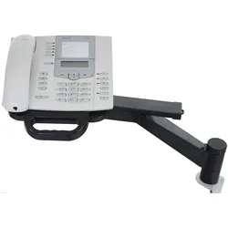 Mendler Telefonarm T555, Telefonhalter Telefonschwenkarm Tischhalterung, schwarz