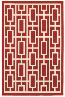 Style Haven Martinique Geometric Lattice Indoor Outdoor Area Rug